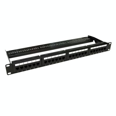 Patch Panel 1U, UTP cat6A, 24 porturi RJ45 - ASYTECH Networking ASY-PP-UTP6A-24 foto