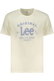 Cumpara ieftin Lee Tricou barbati, cu imprimeu cu text, Regular fit, Maro deschis, L