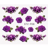 Tatuaj Unghii LUXORISE Flower Tears, STZ-958