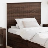 vidaXL Tăblie cap cu headboard Stejar &icirc;nchis 90 cm Lemn compozit 887810