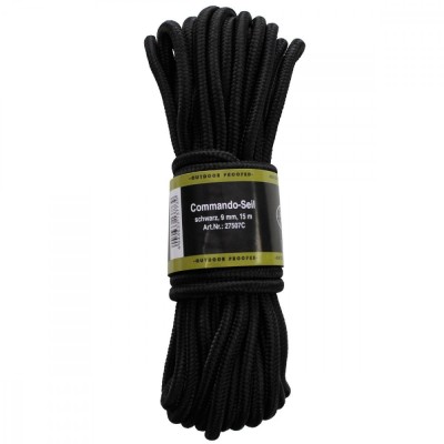 Sfoara diametru 9 mm, lungime 15 metri, culoare neagra, MFH, DTO-27507C foto