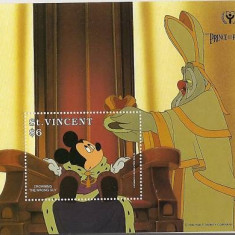 St.Vincent - Prince & Pauper, Cartoon, Disney, perf.sheet, MNH AD.004