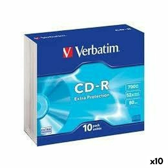 CD-R Verbatim Extra Protection 700 MB 52x 10 Piese (10 Unități)