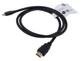 Cablu HDMI 2.1 Goobay 1m cu mufă HDMI și mini HDMI, negru