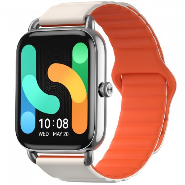 Smartwatch Haylou RS4 Plus LS11, Curea Magnetica, Argintiu