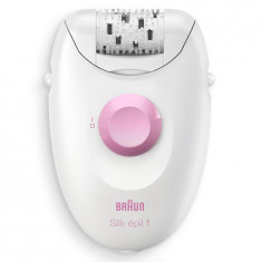 Epilator Braun Silk-épil 1 1-000, Soft Lift, 20 pensete, 1 viteza, Alb