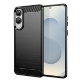 Husa carbon pentru samsung galaxy s25 edge, negru