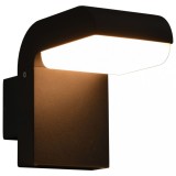 Gossi lampa de perete cu led de exterior, negru, 9 w, oval