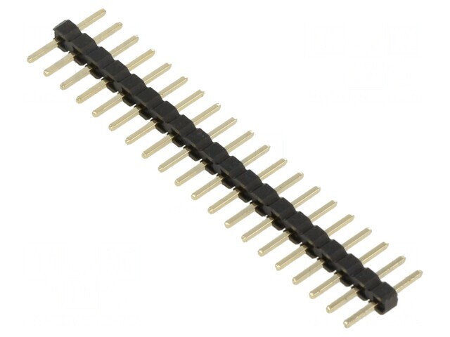 Șir pini tată 2mm 20 PIN THT aurit pentru PCB