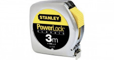 1-33-218 STANLEY RULETA POWERLOCK CLASSIC CU CARCASA METALICA 3 M foto