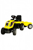 Tractor electric cu remorca Micromax MMX Yellow