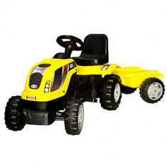 Tractor electric cu remorca Micromax MMX Yellow