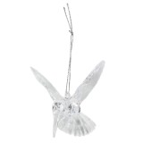 Decoratiune Craciun, tip pasare, transparent, 7 x 10 x 9.5 cm, 31192033
