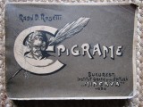 EPIGRAME de RADU D. ROSETTI, BUC. 1906