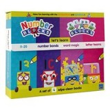 Numberblocks and Alphablocks: Let&#039;s Learn Numbers and Letters 4-Book Wipe-Clean Box Set: 4 Wipe-clean books with pens included