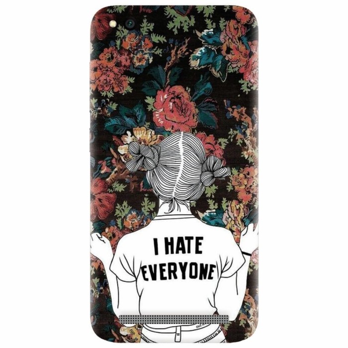 Husa silicon pentru Xiaomi Redmi 5A, I Hate Everyone