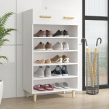 Pantofar, alb, 60x35x105 cm, lemn compozit, vidaXL