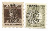 Emisiunea Cluj supratipar pe Carol si Zita, 1919 - valori neobliterate