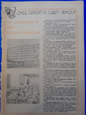 1987, Reclamă statiune SLANIC MOLDOVA comunism 24x16 cm epoca aur BACAU foto