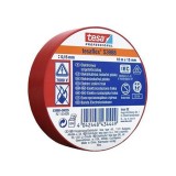 Banda izolatoare tesaflex 10m rosu 10buc