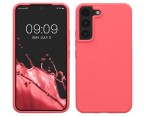 Cumpara ieftin Husa din silicon Kwmobile pentru Samsung Galaxy S22, Coral neon - RESIGILAT