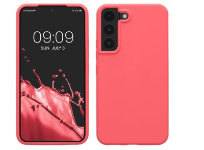 Husa din silicon Kwmobile pentru Samsung Galaxy S22, Coral neon - RESIGILAT foto