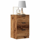 VidaXL Noptiere, 2 buc, lemn &icirc;nvechit, 40x36x65 cm, lemn prelucrat