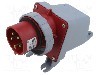 Conector alimentare AC, IEC 60309, IP69K, 16A, 415V, 5 pini, AMPHENOL - 2CMA167078R1000
