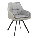 Cumpara ieftin Fotoliu Billy bej, pivotant, tapițat, din material textil țesut, 62/85/62 cm