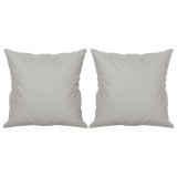 Cumpara ieftin Perne decorative, 2 buc., gri deschis, 40x40 cm, microfibra