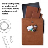 Husa pentru carte &amp; accesorii maro - Bookaroo Books &amp; Stuff Pouch | If (That Company Called), If (That Company Called)