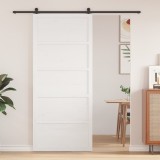 vidaXL Ușă de hambar albă 80x208 cm din lemn masiv de pin