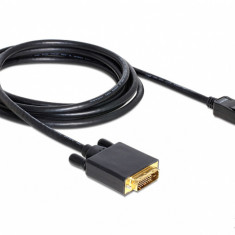 Cablu DisplayPort la DVI-D T-T ecranat 3m Negru, Delock 82592