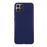 Husa compatibila cu honor x8 matte efect, camera ultra safe, htpmag, albastru