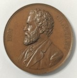 MEDALIE ION C.BRATIANU, 1891, GRAVOR PAUL TELGE, ATELIER BERLIN, DIAMETRU 50 mm