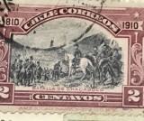 Timbre America Interbelica TMB1AMC Chile 2 centavos 1910