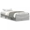 Cadru de pat mic single, sonoma gri, 75x190 cm