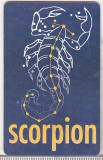 bnk card Cartela telefonica 2000 - Zodiac Scorpion - RO-ROM-0080A
