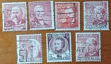AUSTRALIA--1955-''PERSONALITATI''=LOT-de 7v,''- stampilat-''--Vezi-Scan