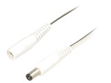 Cablu Alimentare DC Alb 2m 5,5/2,1mm 2x0,5mm&sup2;