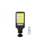 Комплект от 4 x соларни стенни лампи със 108 COB светодиода, 20W, 3 режима на работа, дистанционно управление, сензор за движение
