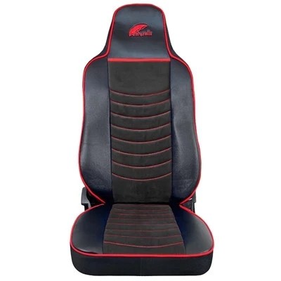 SET HUSE SCAUN TRUCK UMBRELLA PENTRU MAN TGX EURO 6 PIELE ECOLOGICA NEAGRA + VELVET NEGRU 45175 foto