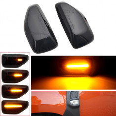 Set de 2 lampi led semnalizare dinamica aripa fumurie Xentech Light Dacia Logan 2, Duster 2 , Sandero 2