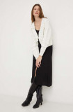 Answear Lab cardigan femei, culoarea alb