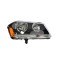 Far DODGE AVENGER (JS), 03.2008-12.2013 Model RT, TYC, fata, partea dreapta, Tip=USA; tip bec HB3+HB4; reflector negru; Omologare: SAE;