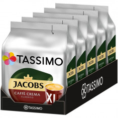 Set 5 x Capsule cafea, Jacobs Tassimo Café Crema XL, 80 bauturi x 215 ml, 80 capsule