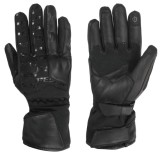 Mănuși moto damă PES Karma din piele &ndash; impermeabile, cu protecții carbon, izolație 3M Thinsulate și funcție touchscreen