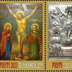 ROMANIA 2023 SFINTELE PASTI Serie cu vinieta LP.2407 MNH**