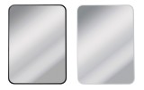 Cumpara ieftin Set 2 oglinzi perete aluminiu alb negru 60 x 90 cm