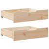 Sertare Pat Gossi, Lemn Masiv Pin, 65x55x16 cm, Roti, Depozitare Sub Pat, 2 Bucati